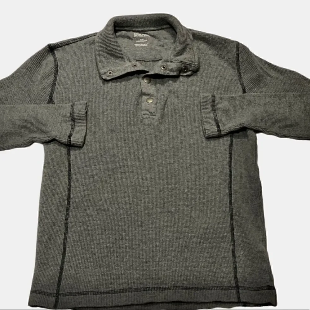 Michael Kors Charcoal Gray Longsleeve Thermal Henley
